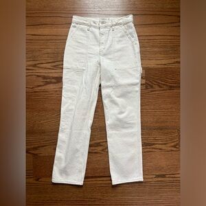 Woman’s 90s straight ultra high rise jeans (white)